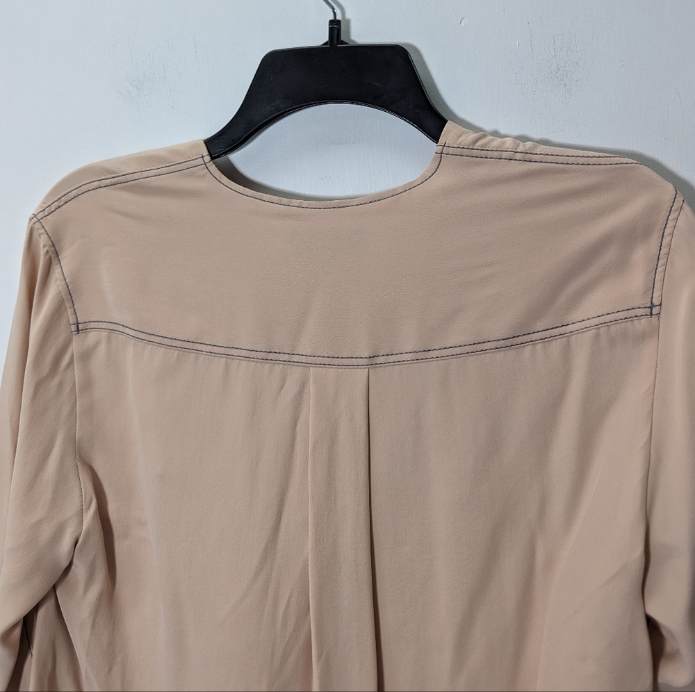 Rag And Bone Shields Silk Drape Front Blouse - image 6